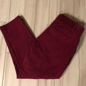 Gap Red work capris
